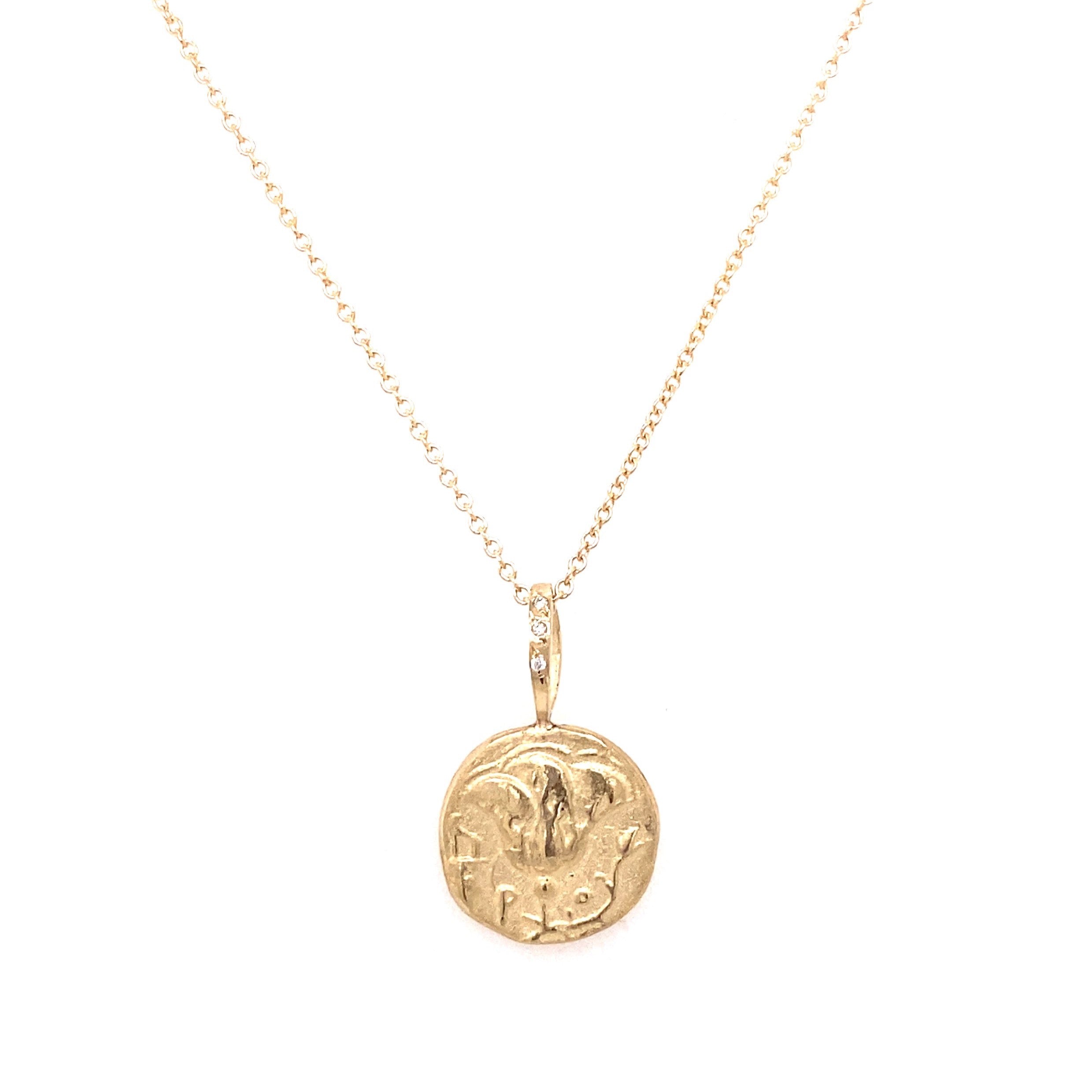 Robin Haley 14KT Yellow Gold Diamond Sacred Love Necklace
