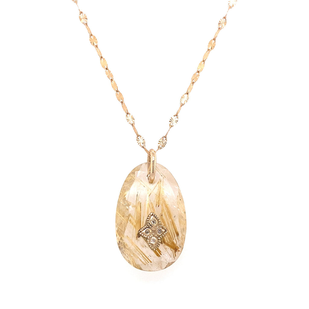 Pascale Monvoisin 9KT Rutilated Quartz Giai N°1 Necklace