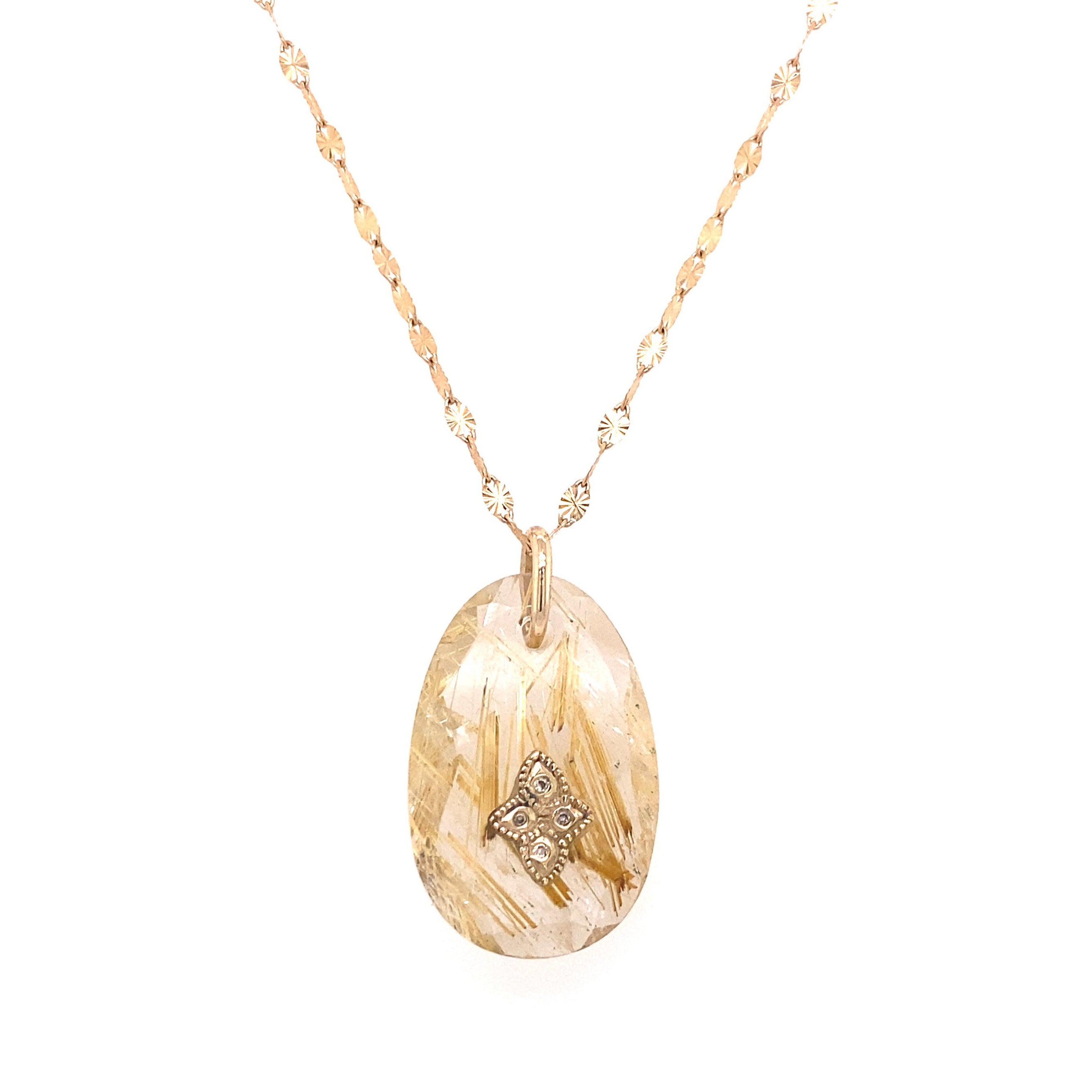 Pascale Monvoisin 9KT Rutilated Quartz Giai N°1 Necklace