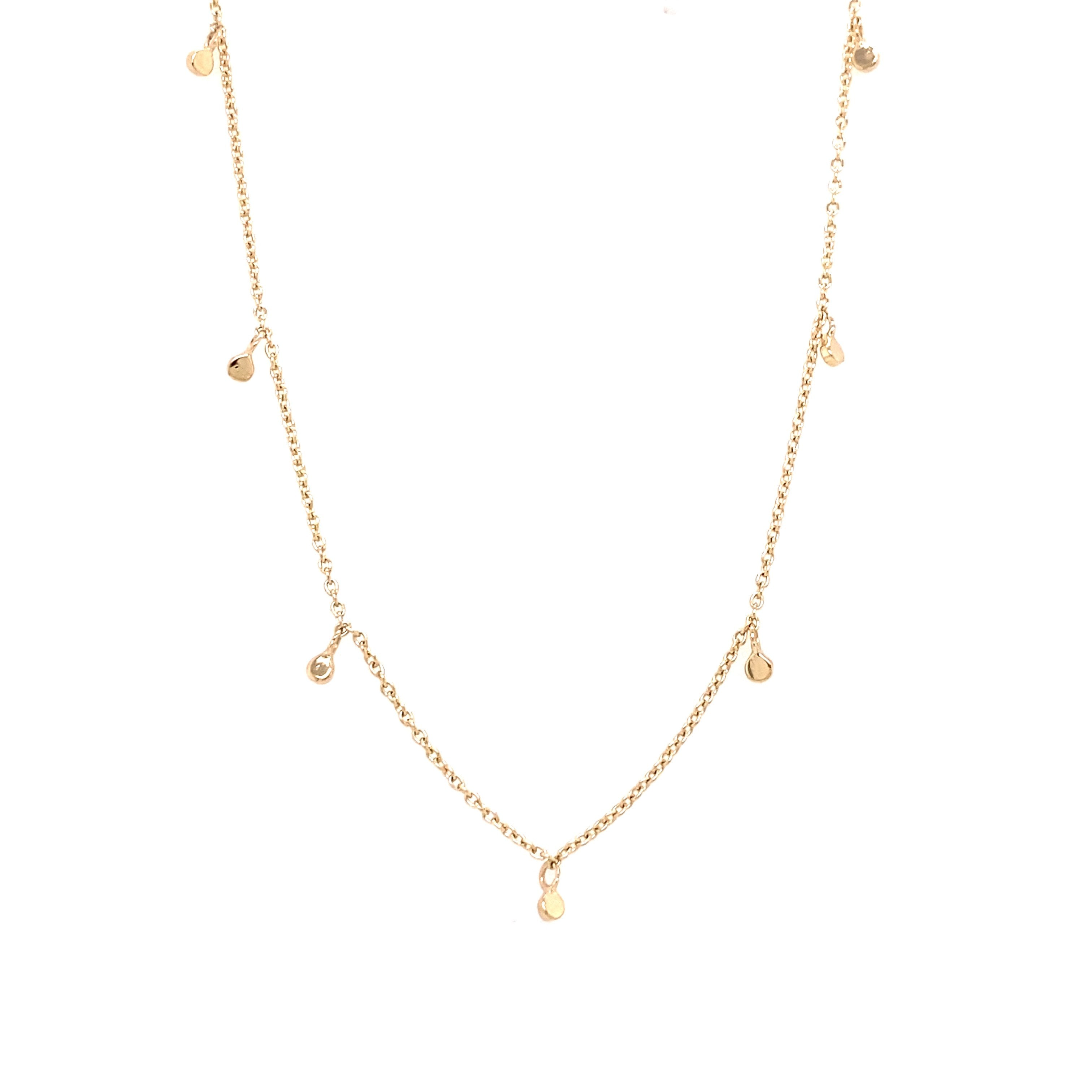 Scosha 10kt Yellow Gold Fairy Bead Necklace