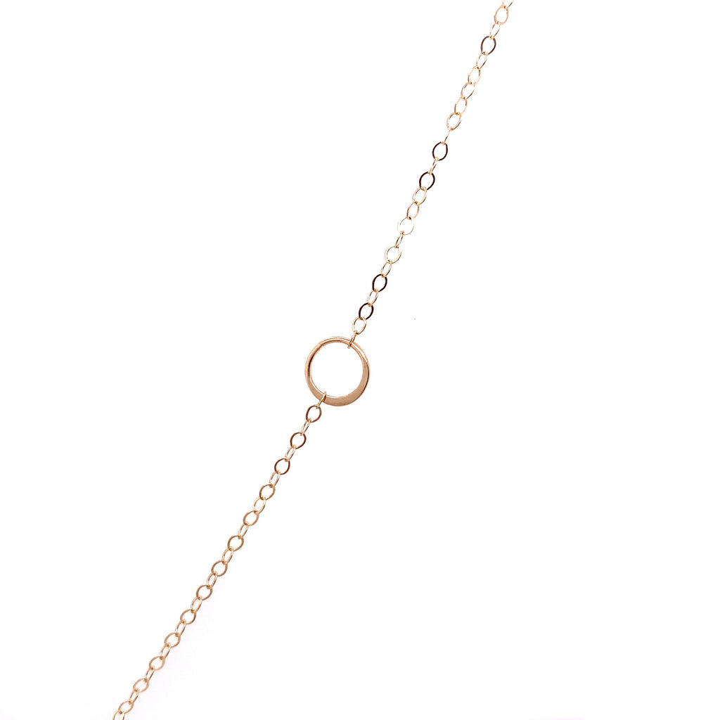 Melissa Joy Manning 14kt Yellow Gold Wrap Bezel Herkimer Necklace