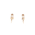 Scosha Yellow Gold Diamond Rainbow Tinsel Studs