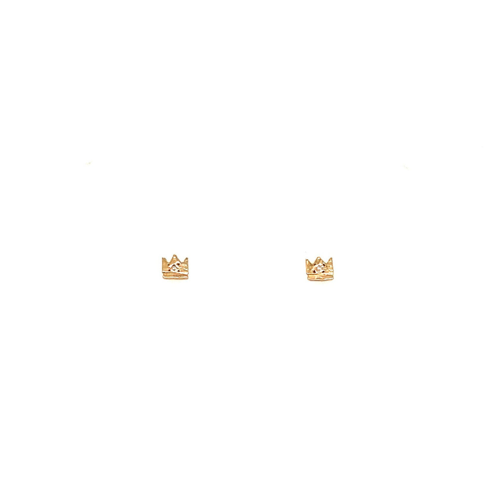 Scosha Peite Diamond Crown Studs