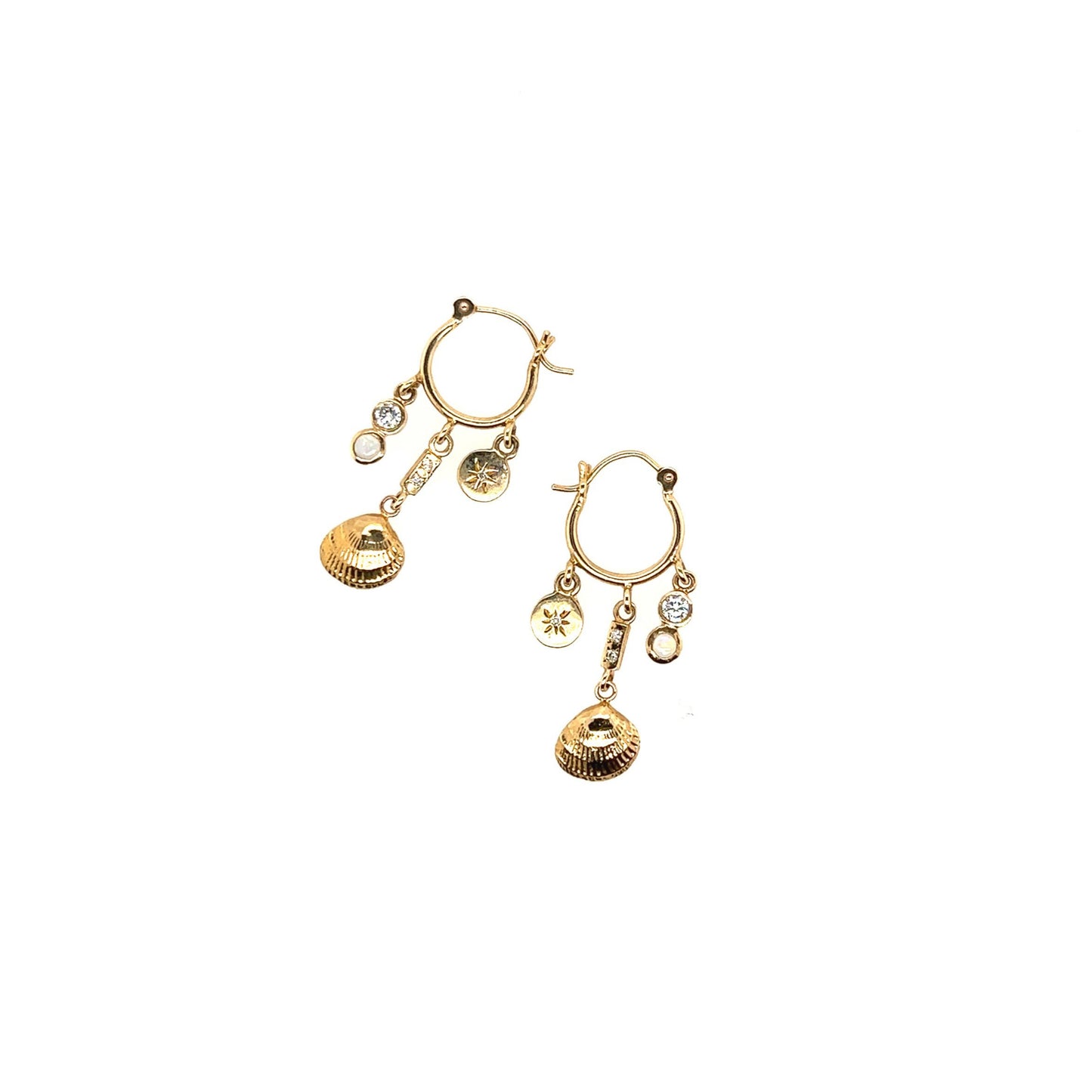 Scosha Ocean Treasure Opal Charm Earrings