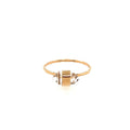 Melissa Joy Manning 14kt Yellow Gold Bezel Herkimer Ring