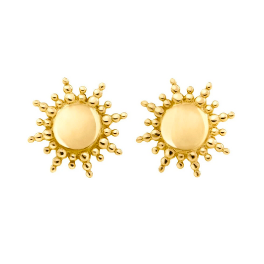 Gigi Clozeau 18kt Sun Stud Earrings