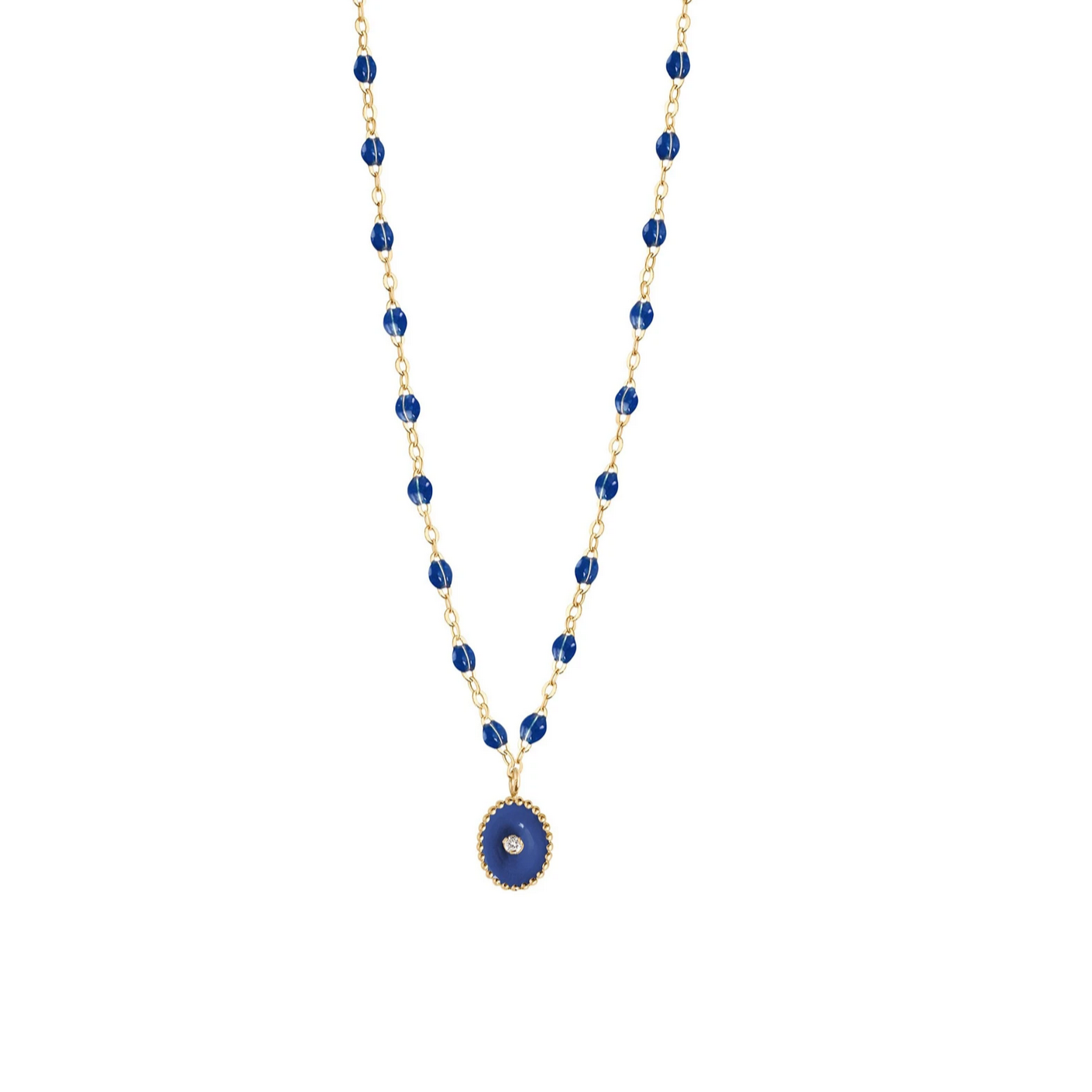 Gigi Clozeau 18kt Classic Diamond North Star Resin Necklace