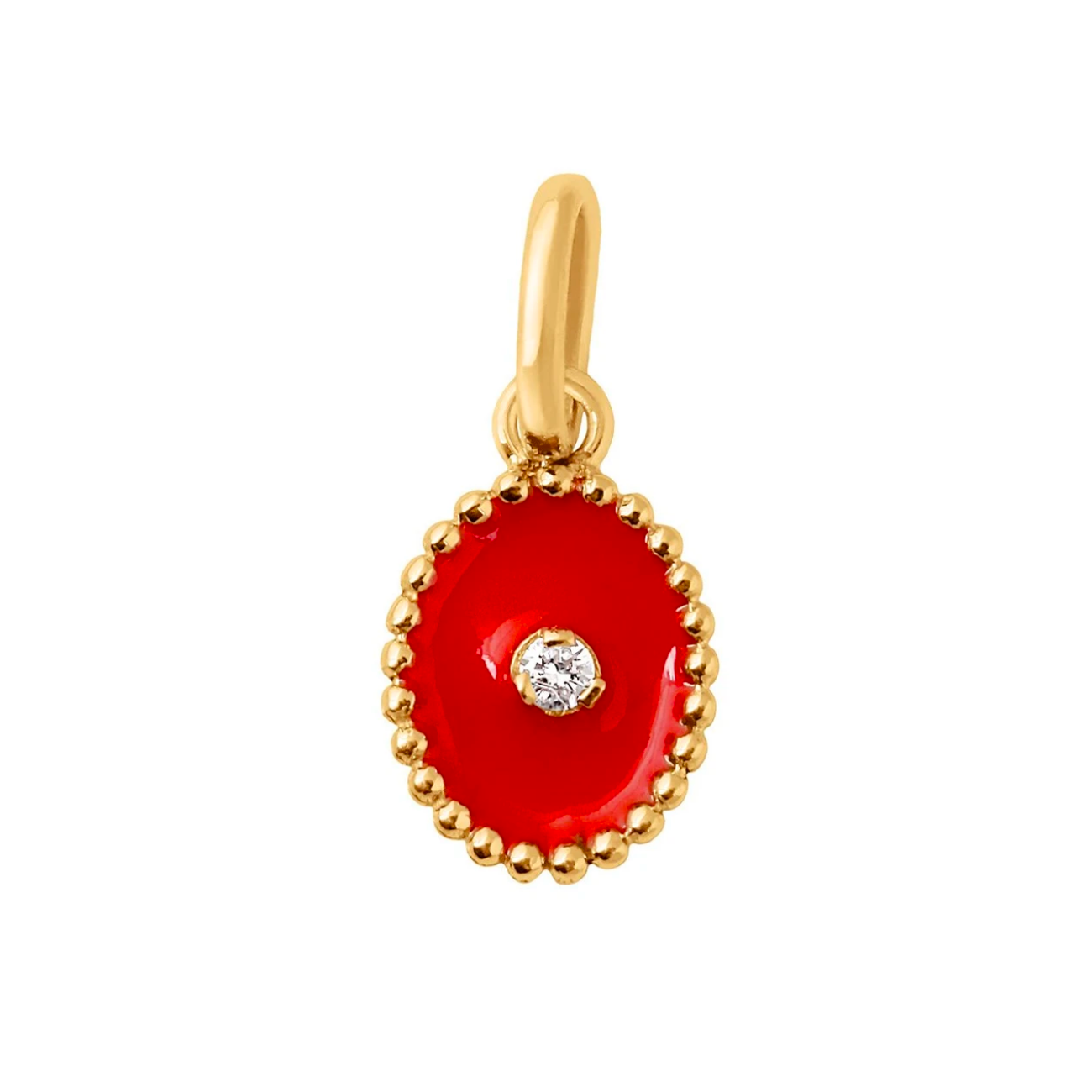 Gigi Clozeau 18kt North Star Diamond Resin Charm