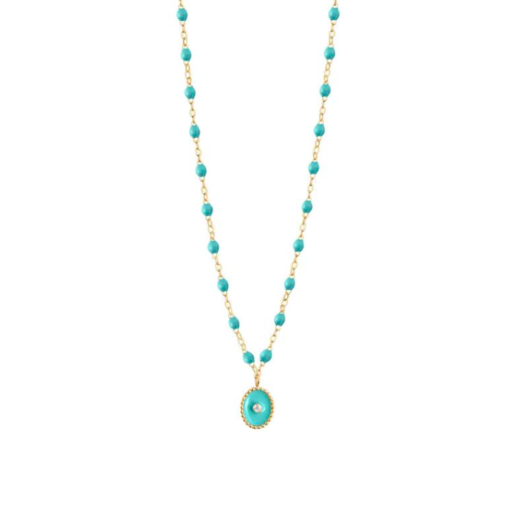 Gigi Clozeau 18kt Classic Diamond North Star Resin Necklace
