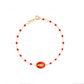 Gigi Clozeau 18kt Classic Resin Madone Medallion Bracelet