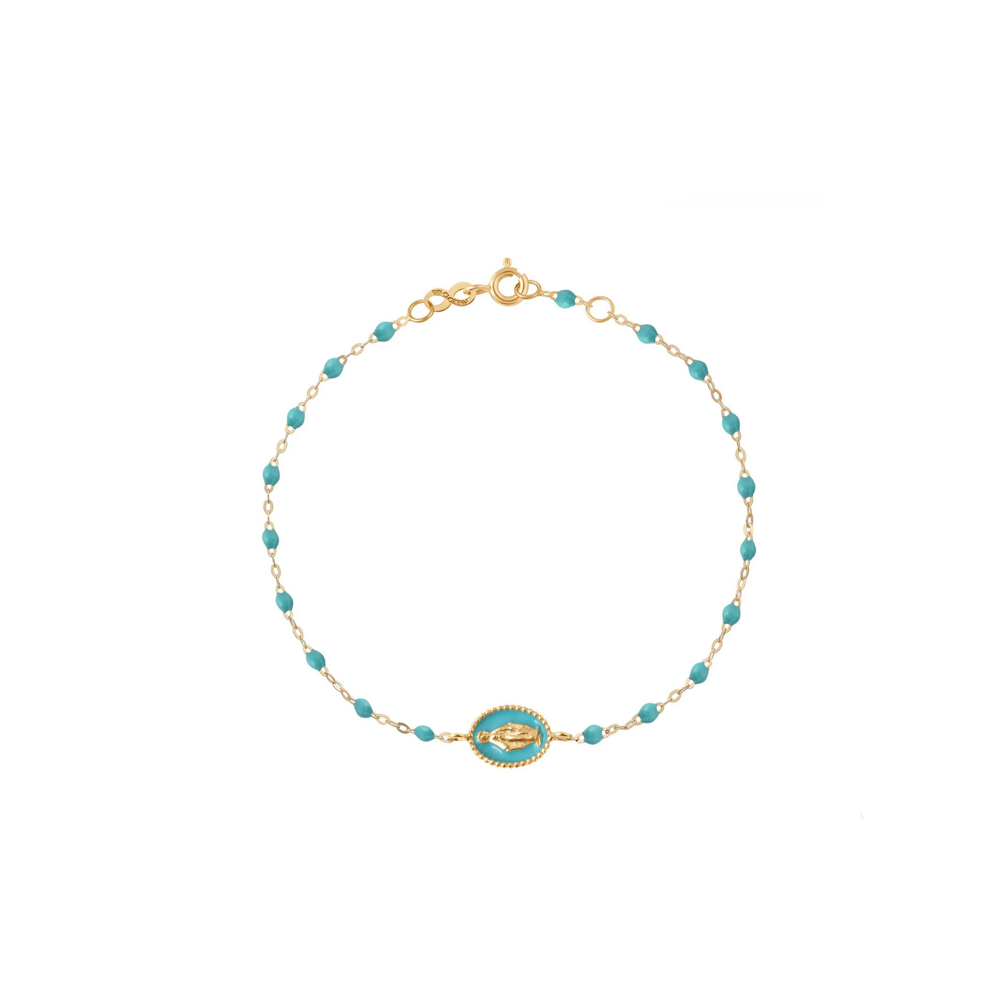 Gigi Clozeau 18kt Classic Resin Madone Medallion Bracelet