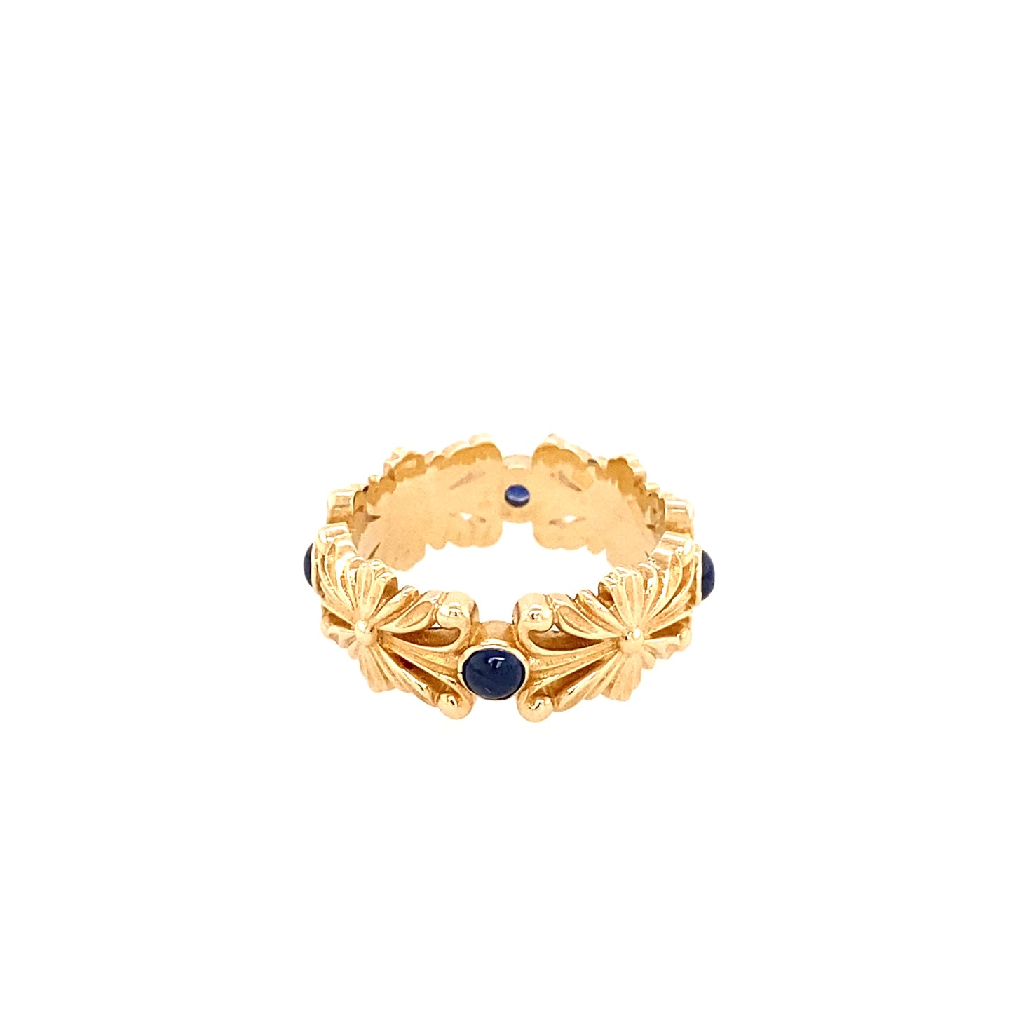 Exclusive 14kt Ornate Tacoma Sapphire Ring