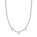 Gigi Clozeau 18kt Mini 3 Diamond Resin Necklace