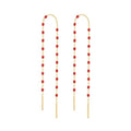 Gigi Clozeau 18kt Mini Resin Threader Earrings