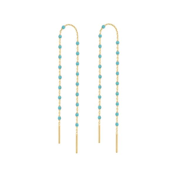 Gigi Clozeau 18kt Mini Resin Threader Earrings