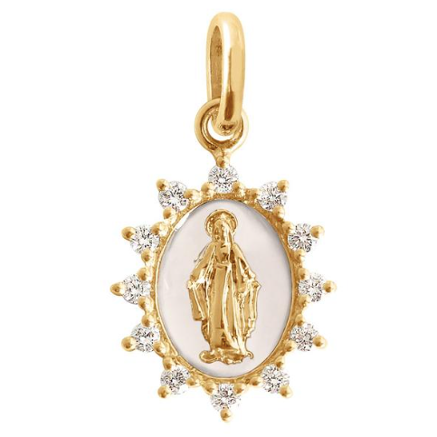 Gigi Clozeau 18kt Supreme Madone Diamond Resin Pendant