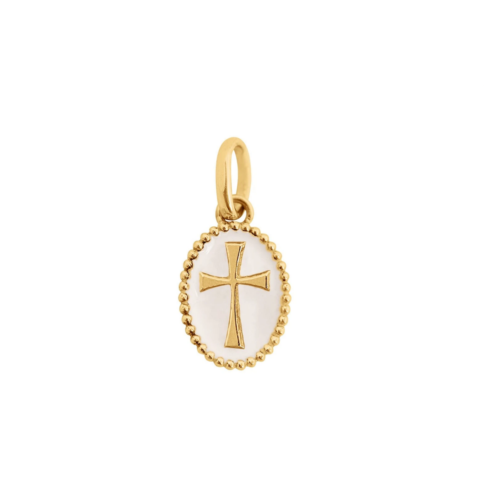 Gigi Clozeau 18kt Resin Cross Pendant
