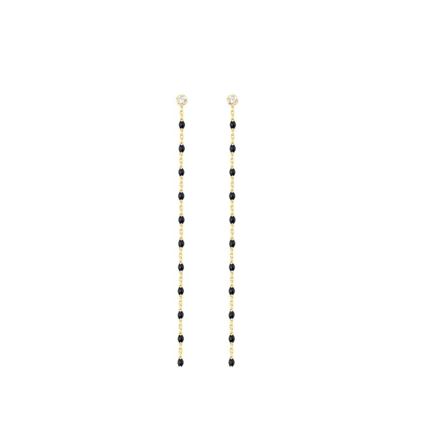 Gigi Clozeau 18kt Mini Resin Diamond Party Dangle Earrings