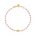 Gigi Clozeau 18kt Mini Lucky Heart Resin Bracelet
