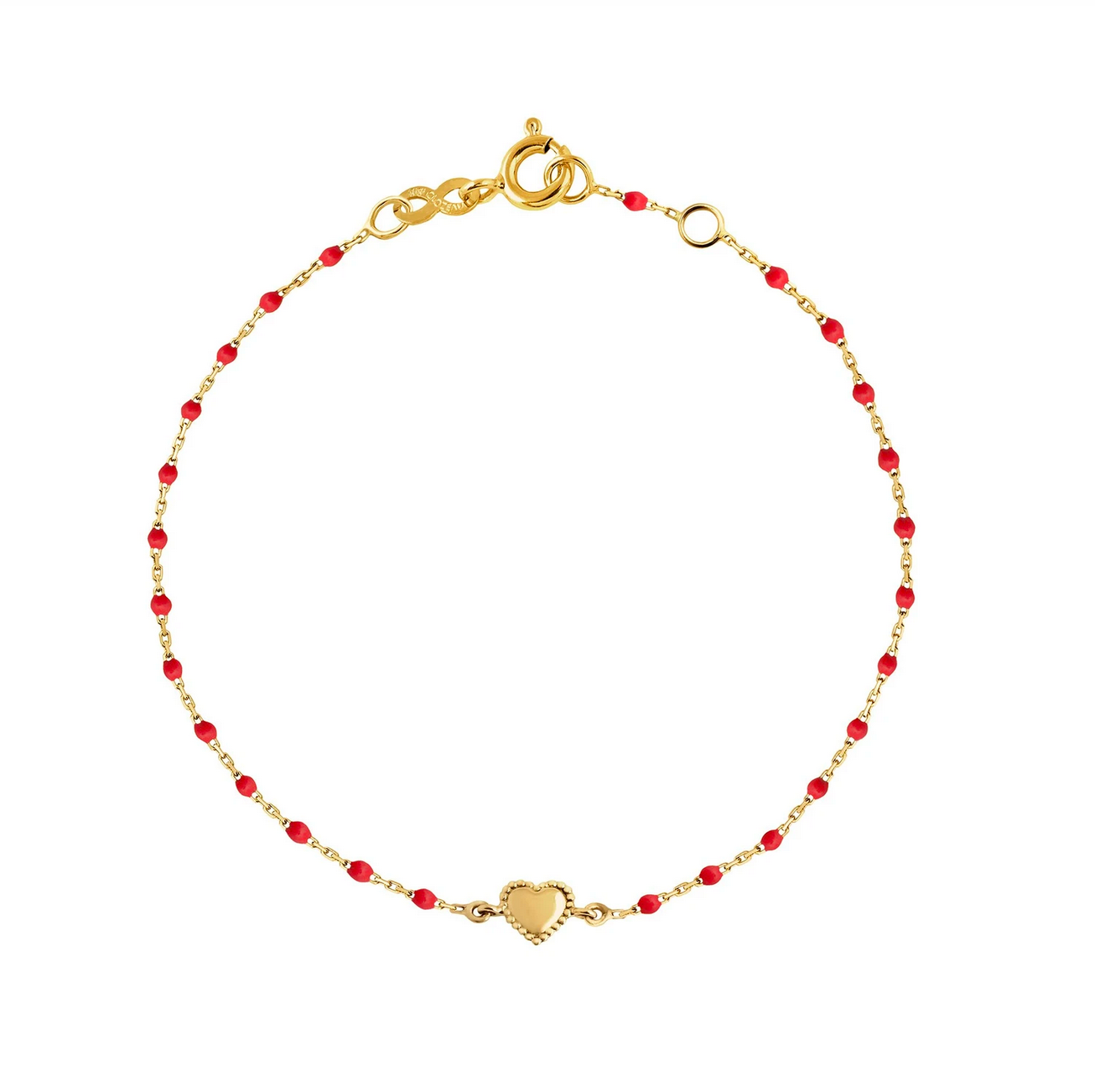 Gigi Clozeau 18kt Mini Lucky Heart Resin Bracelet