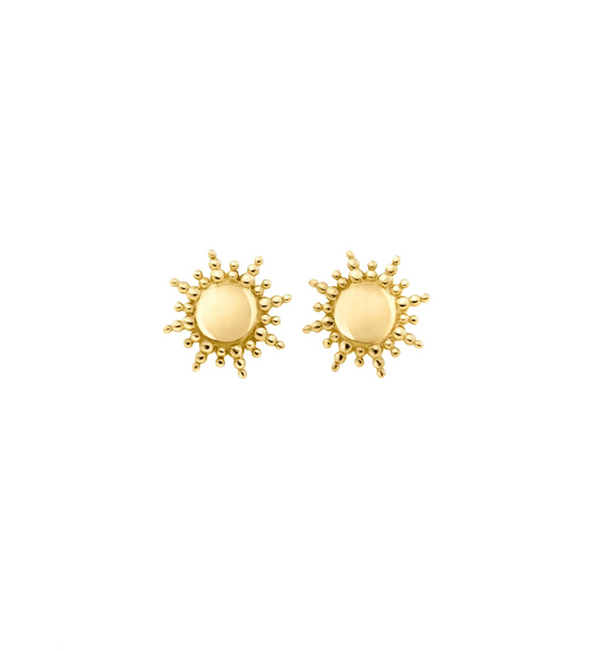 Gigi Clozeau 18kt Yellow Gold Sun Stud Earrings