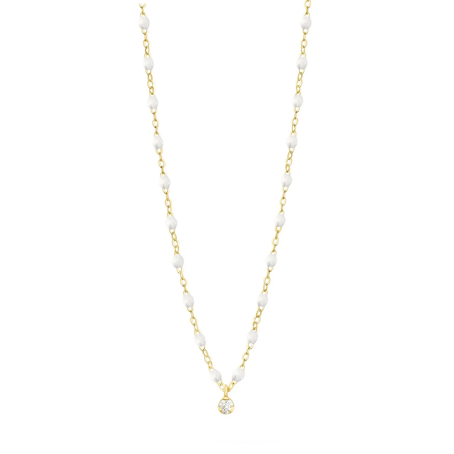 Gigi Clozeau 18kt Classic Supreme 1-Diamond Resin Necklace