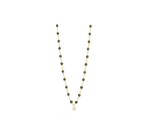 Gigi Clozeau 18kt Classic Supreme Single Diamond Resin Necklace