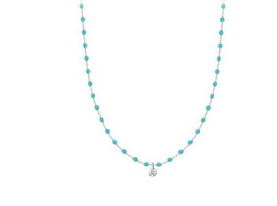 Gigi Clozeau 18kt Mini Single Diamond Resin Necklace