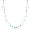 Gigi Clozeau 18kt Mini 5 Diamond Resin Necklace